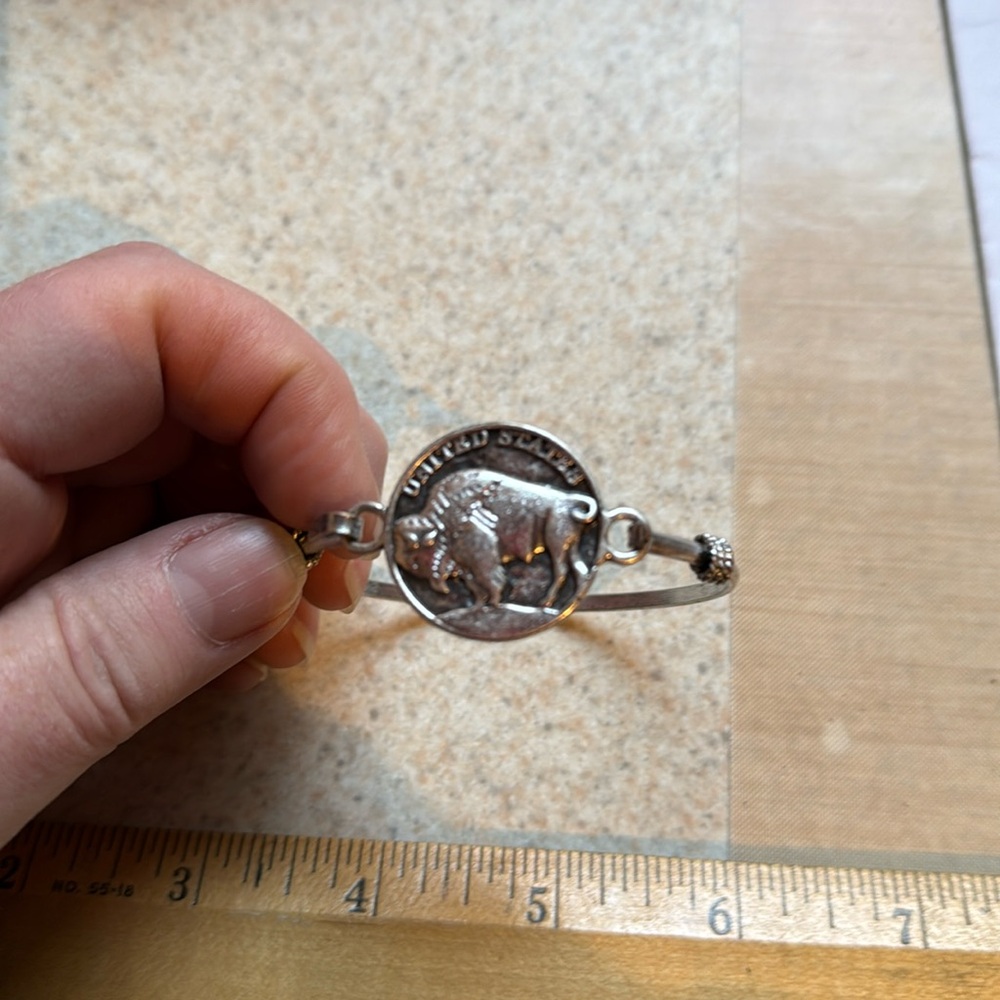 Buffalo Nickel Cuff Bracelet.